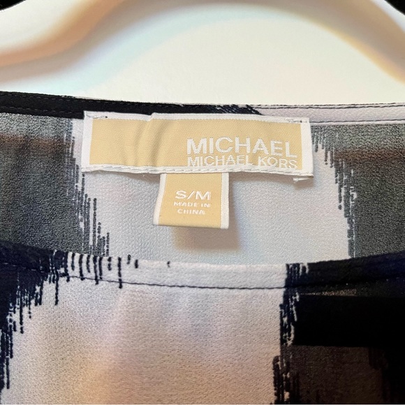 Michael Kors Striped Swim/Beach Coverup Kaftan Top - Size S/M - Picture 6 of 10